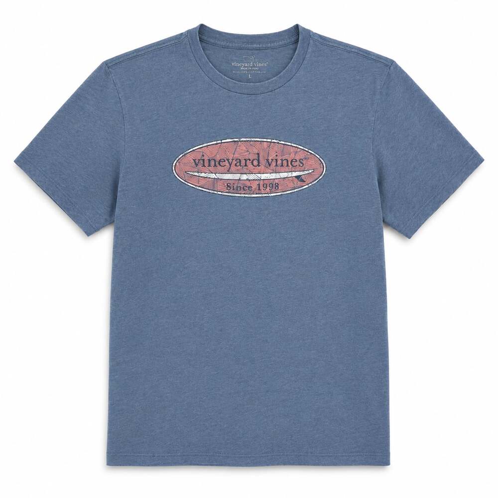 Vineyard Vines Island Tee Surfboard Graphic T-Shirt Size L
